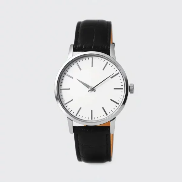 Bravien Slim Leather Dress Watch